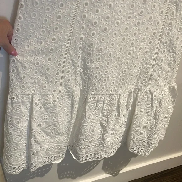 Parker Genevieve Long Eyelet Dress - Ivory - Picture 6 of 9